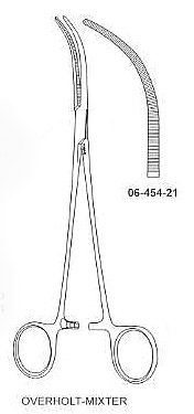 Overholt-Mixter Forcep, Curved